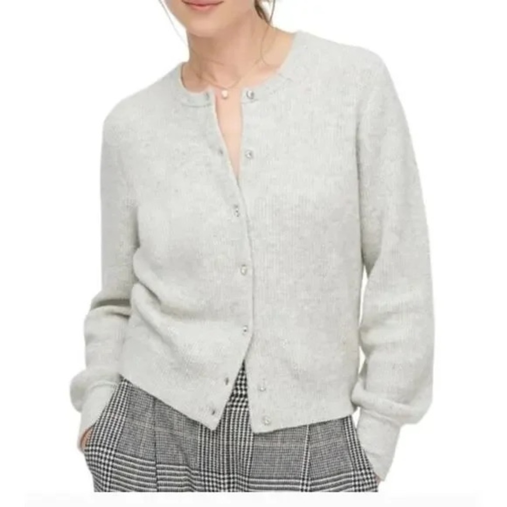 Women's Gray Cardigan Sweater